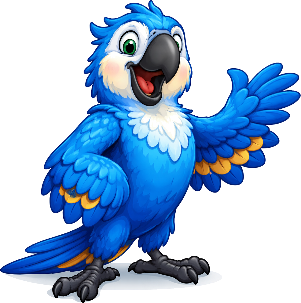 Personagem Arara Azul